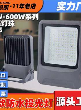 新款广告灯高品质工程款泛光灯防水防尘高亮铝压铸户外投光灯