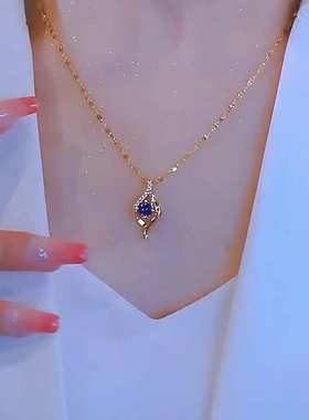 一见倾心不掉色钛钢项链饰如你心锁骨链女轻奢小众高级感网红配饰