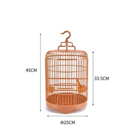 画眉八哥玄凤塑料高端u圆形，鸟笼虎皮鹦鹉，笼大空间大号特大家