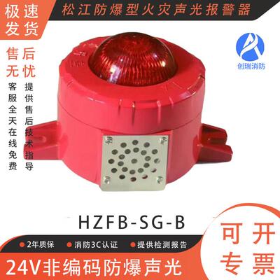 防爆型火灾声光报警器 HZFB-SG-B防爆声光 24V非编码防爆声光