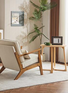 用阳台椅子实木休闲单人发椅网红一桌二椅家懒客厅沙RGH舒适人复