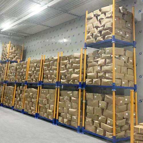 堆垛架重型仓储仓库冷库大蒜生姜农副产品置物架搭配托盘圆管货架