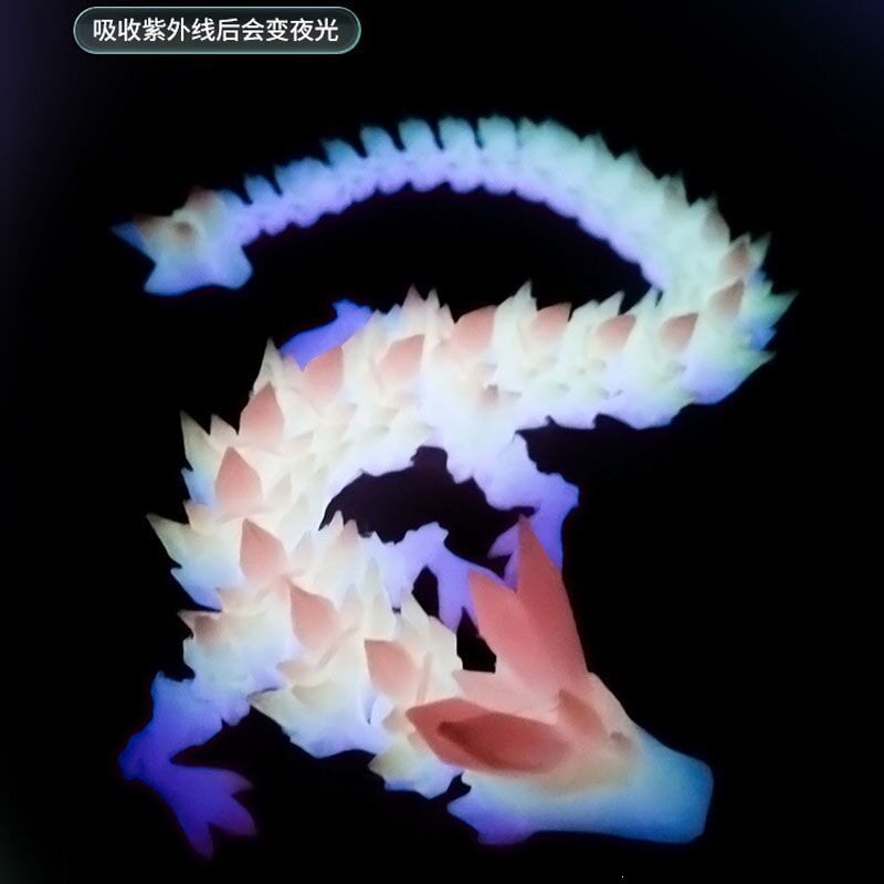 打印荧光水晶宝石恐龙3D模型摆件