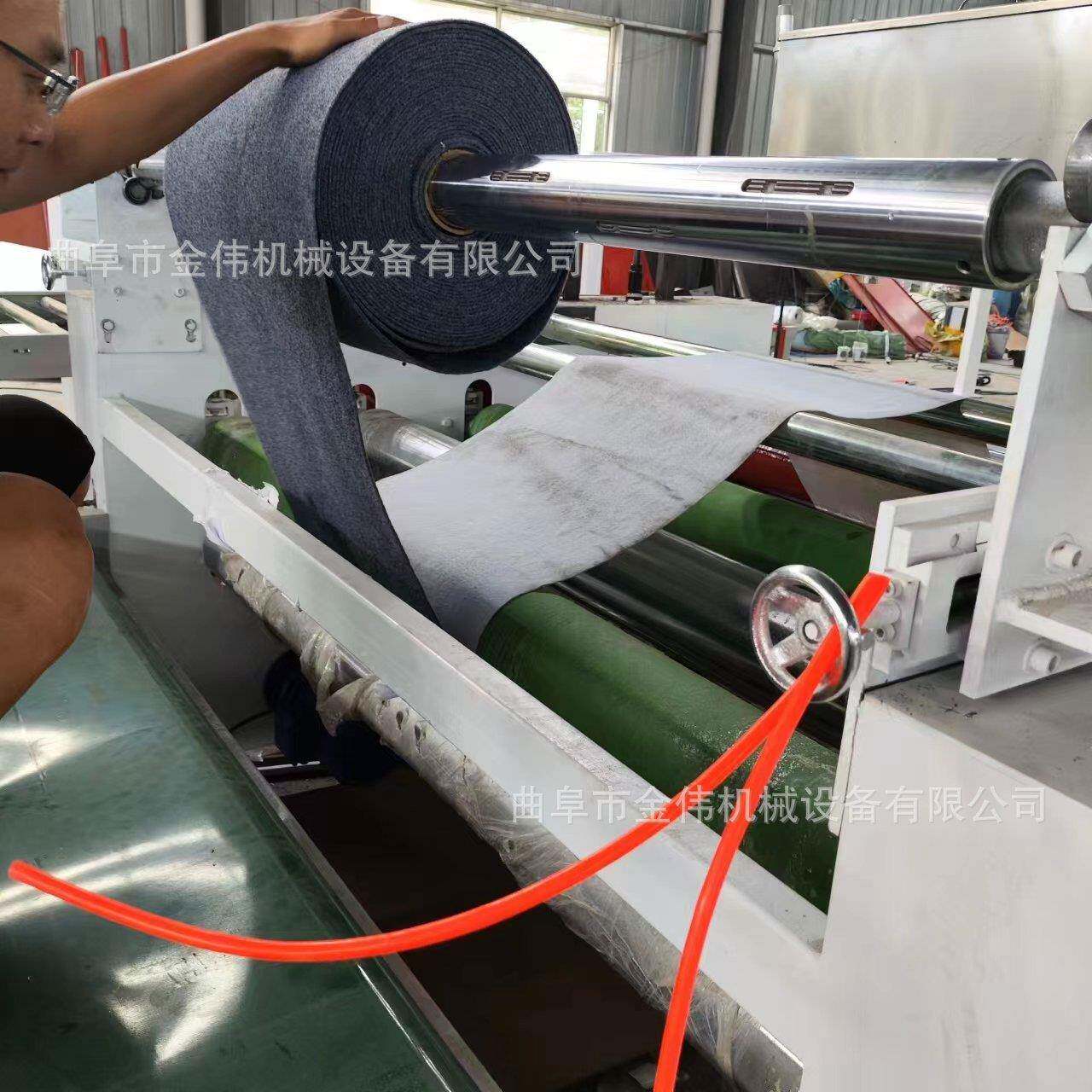不干胶涂布机 背景墙鹿皮绒墙纸复合机 自粘PVC地板革贴面机
