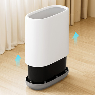 夹缝垃圾桶家用大容量厨房卧室无盖纸篓厕所卫生间双层窄缝垃圾筒