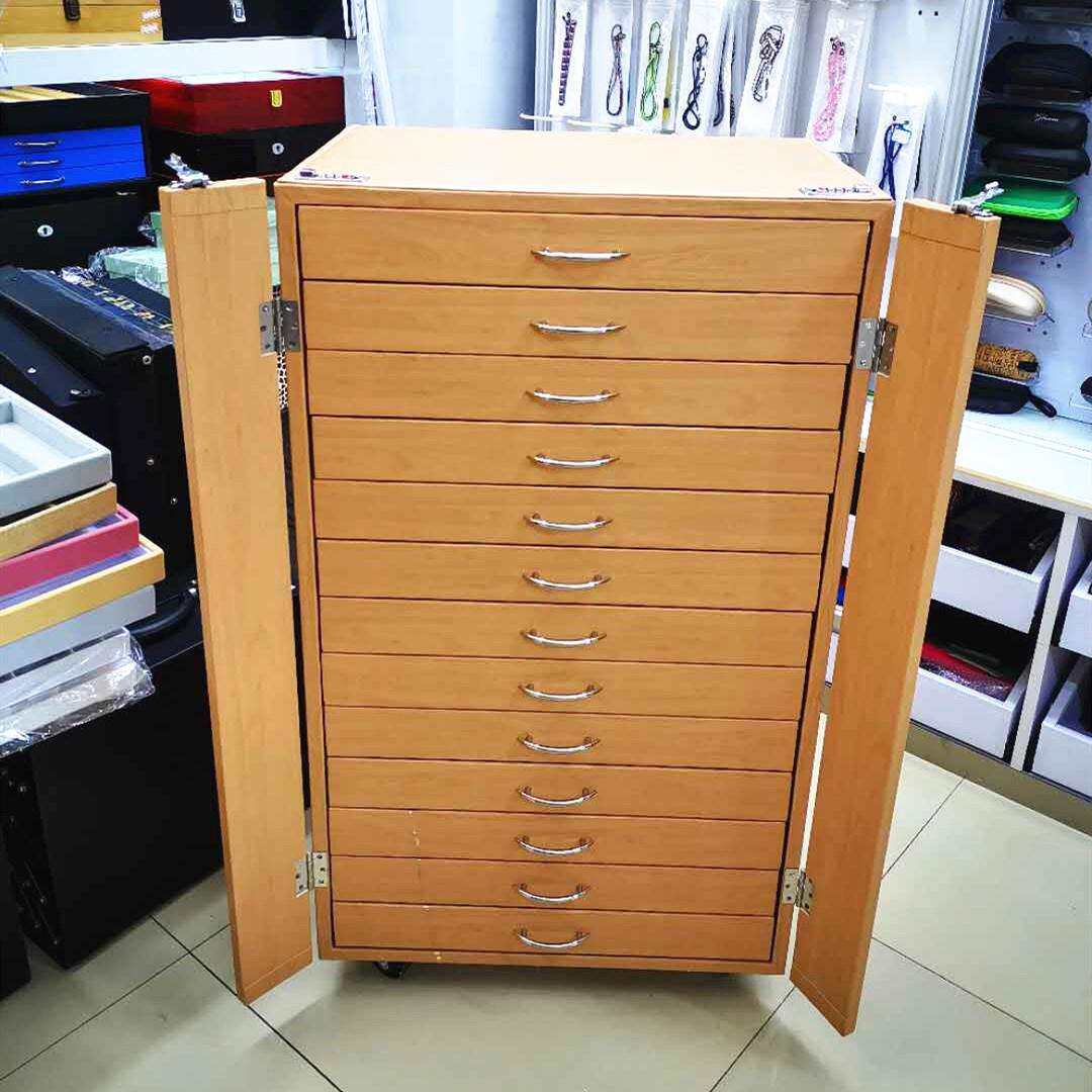眼镜店新款黄木纹色皮革太阳光学眼镜展示柜饰品收纳柜眼镜展示架
