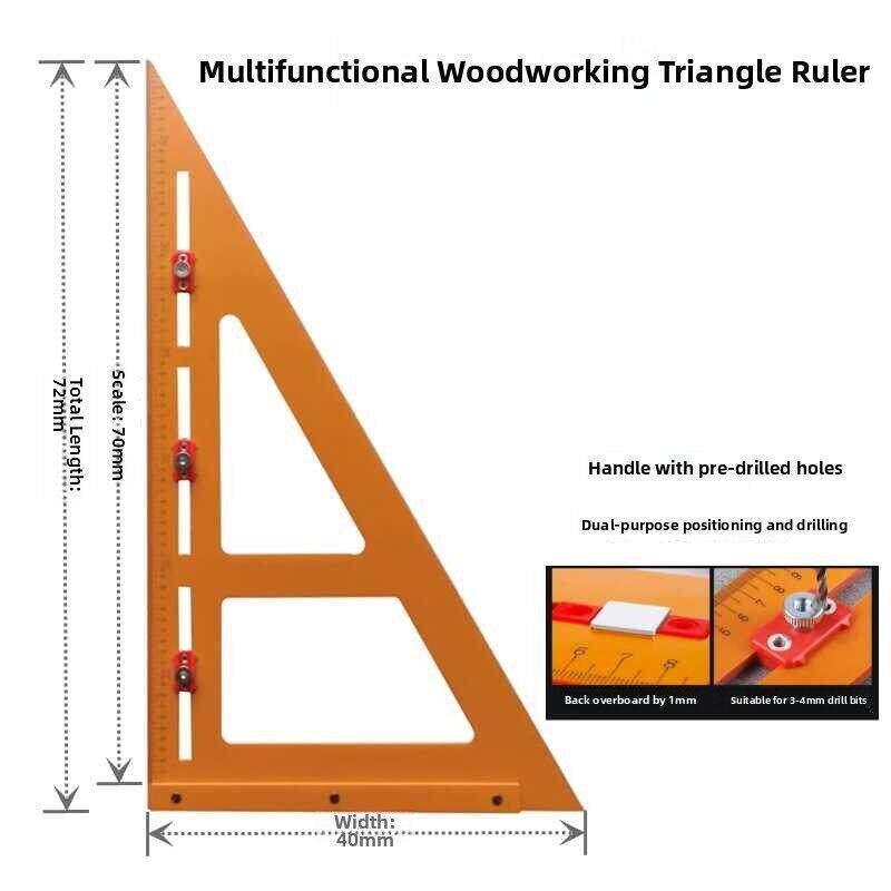 木工三角尺特种大车削尺90度加厚直角三角板高精度胶木板方尺