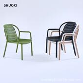 北塑料发网红户外防水沙创意家用阳台休878欧闲椅简椅约北欧单人