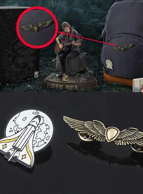 The Last Of Us Part 2 Ellie Backpack Pins Brooch Shield Wing