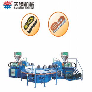 TPR 8216A全自动旋转圆盘式 双色PVC 底注射成型机 TPU鞋