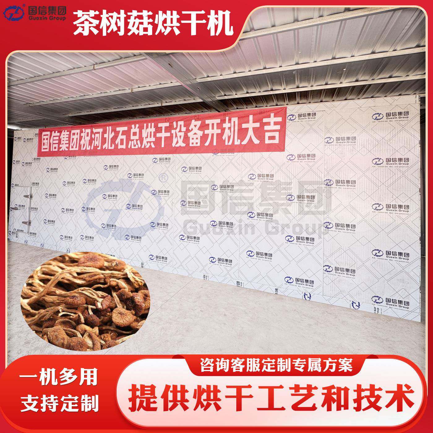 茶树菇烘干房茶薪菇杨树菇烘干设备菌菇香菇蒸汽脱水烘干机商用