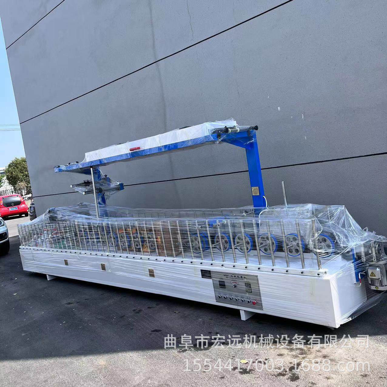 PUR热熔胶包覆机支架可移动 门套集成墙板400覆膜机上门调试