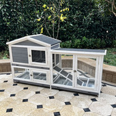 兔笼防喷尿豪华双层宠物兔用品荷兰猪豚鼠窝养殖大号鸽笼猫窝 包邮