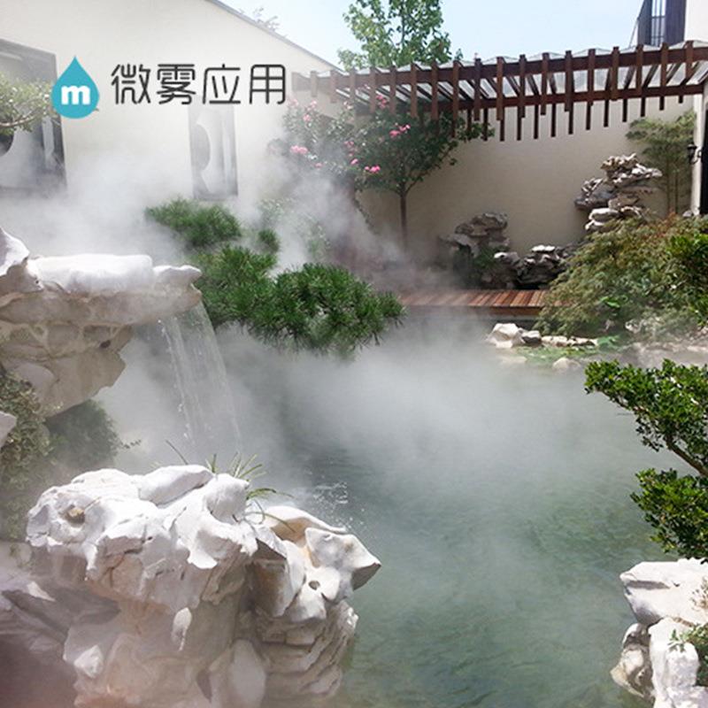 上海九间堂别墅区喷雾景观景观喷雾园林喷雾冷雾工程人造雾