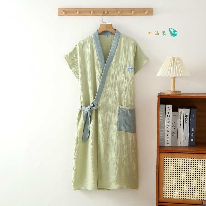 女士可穿式浴巾情侣款一对纱布浴袍速干2024新款成人男款洗澡睡袍