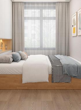 榻榻米实木床无床头床.实木落1米酒床无靠a5kwQN/H背1.2日简约地1