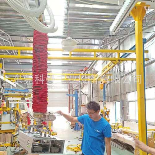 龙门式气管吸吊机木板食品搬运码垛上料机KBK导轨真空提升吊具