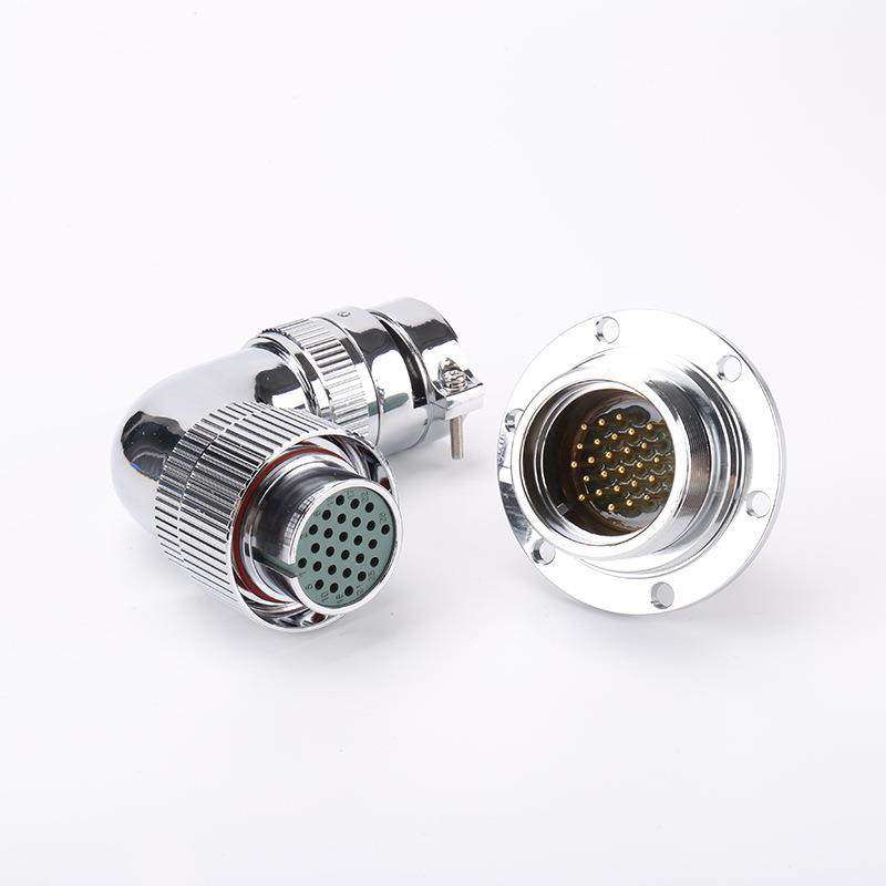 公FRU母对接头带工业连接器Y-D41智能电网航插连接列器航系空插头