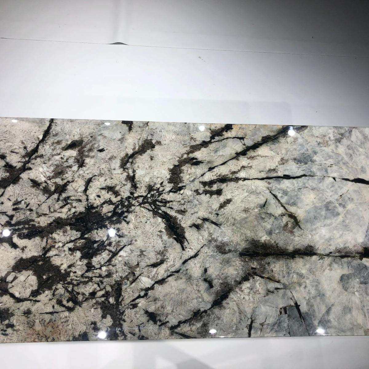 雪山银狐奢石方桌餐台轻奢极简系列大理石方形餐桌台面工厂