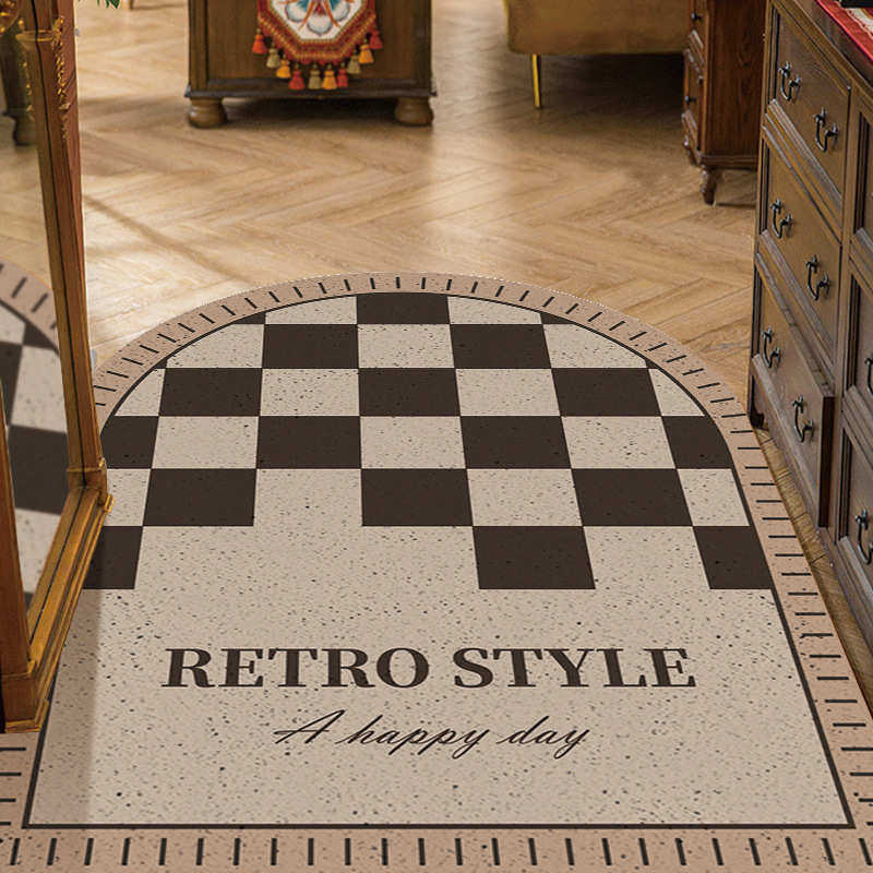 法式棋盘格入户地垫家用门口丝圈地垫刮泥蹭土进门防滑垫厂家直供,居家布艺,家用脚垫,淘宝优惠券,粉丝福利购,淘宝优惠卷