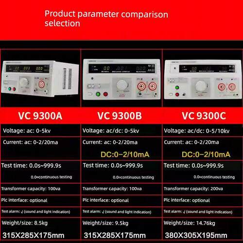 胜利耐电压测试仪Vc9300A/B/C/D/E数显交流和直流高压发动机控制