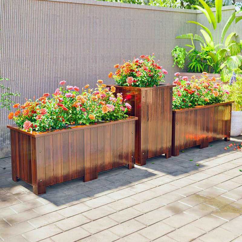 防腐木花箱户外庭院种植箱长方形木花槽大号实木花盆阳台种菜箱,鲜花速递/花卉仿真/绿植园艺,花盆,淘宝优惠券,粉丝福利购,淘宝优惠卷