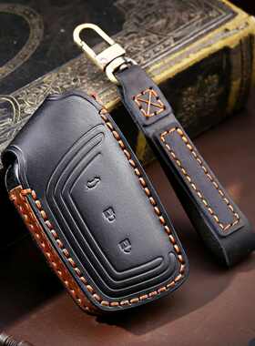 适用于宝骏钥匙套新款rm5rs-5rc6rs3五菱宏光mini ev真皮车钥匙套