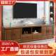 中式 实木电视柜现代简约家用客厅卧室墙柜收纳储物柜矮柜地柜组合