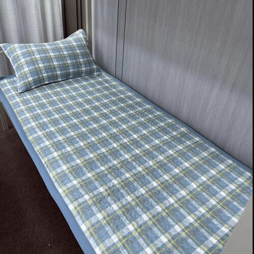 大学生宿舍床盖90*200cm寝室上下铺单人床双面防滑床单冬保暖加绒