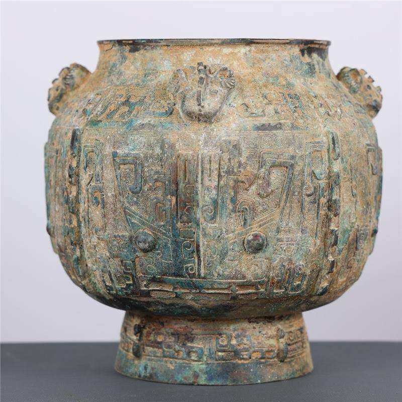 《四羊尊》商 古青铜器摆件 古代盛酒器 酒厂博物馆收藏工艺品