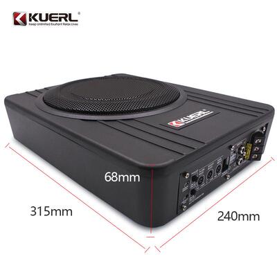 直K-8003AP大功销率寸车载音响改装12V有源小钢炮8薄超汽车低音炮