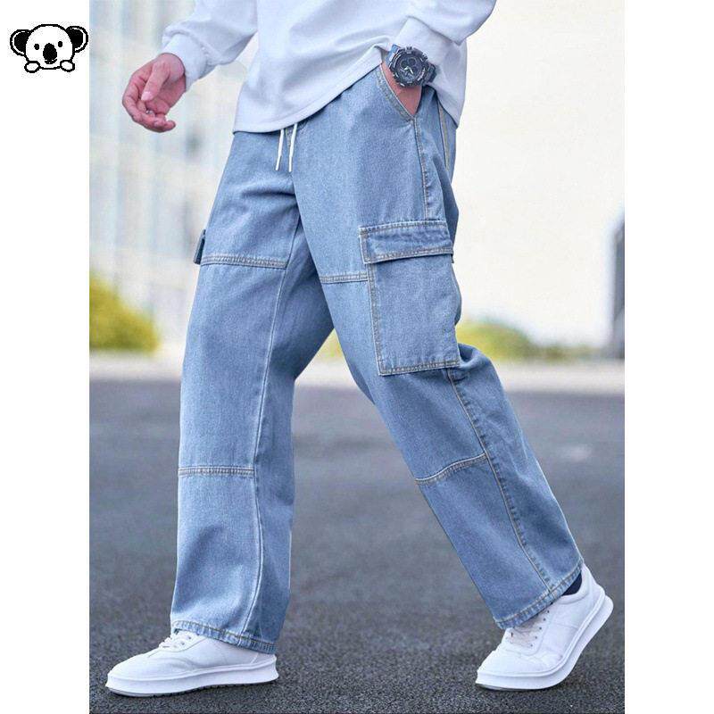 L 99090 Men Daily Wear Jeans Loose Casual宽松休闲牛仔裤