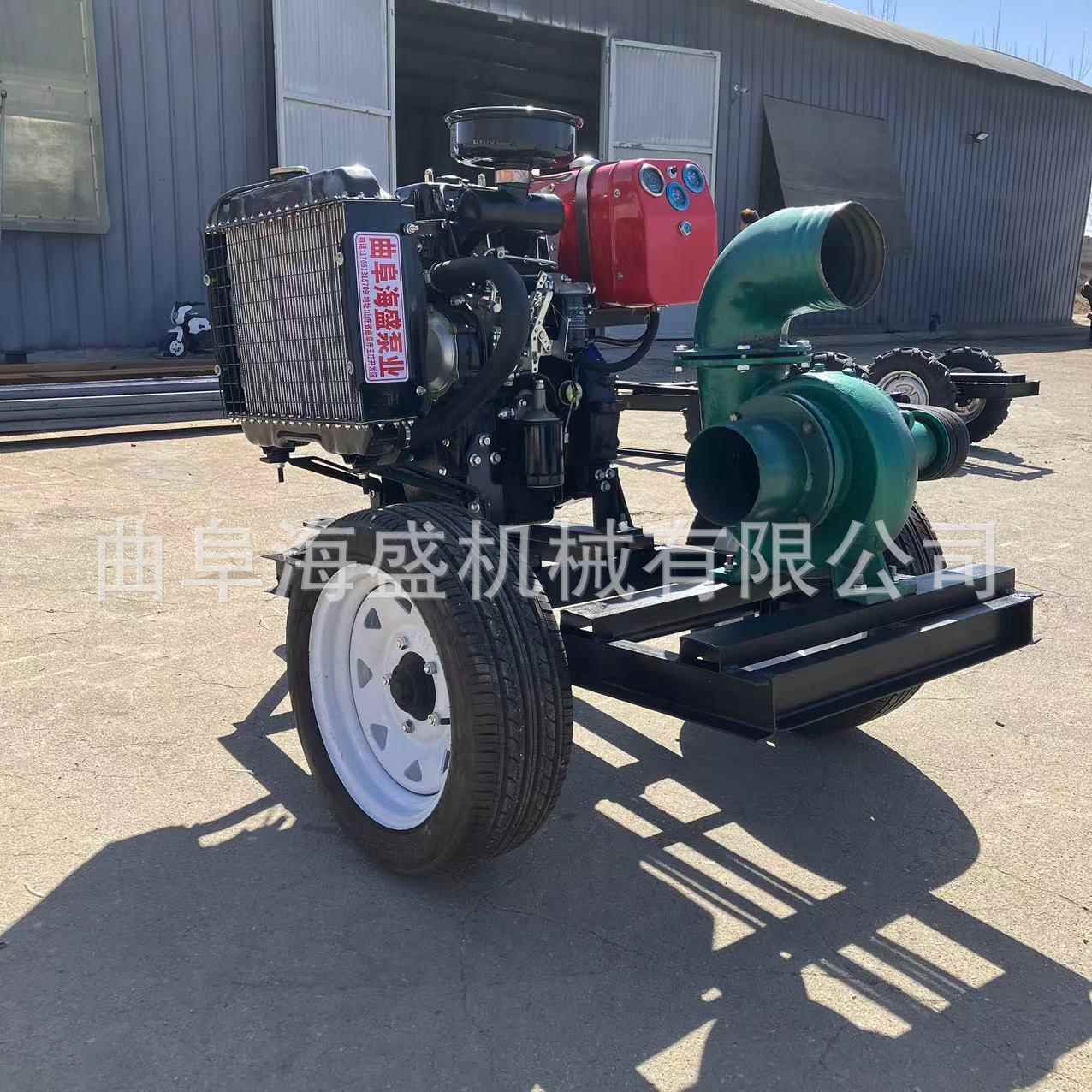 柴油6寸离心BDG 移动拖挂式大流量水抽泵 农泵用地8浇寸抽水泵