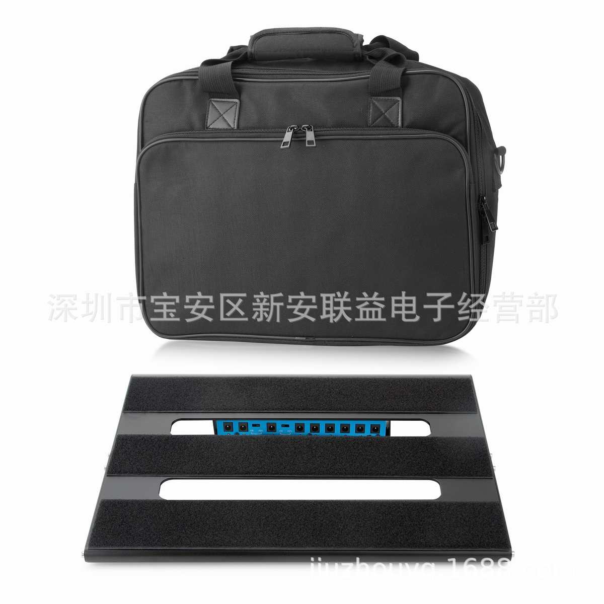 厂家便携式效果器板带包 铝合金单块效果器粘贴板 电吉他效果器