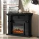 壁柜装 饰柜真火电子壁炉法炉式 71电饰靠墙 黑色子取暖壁炉仿装 美式