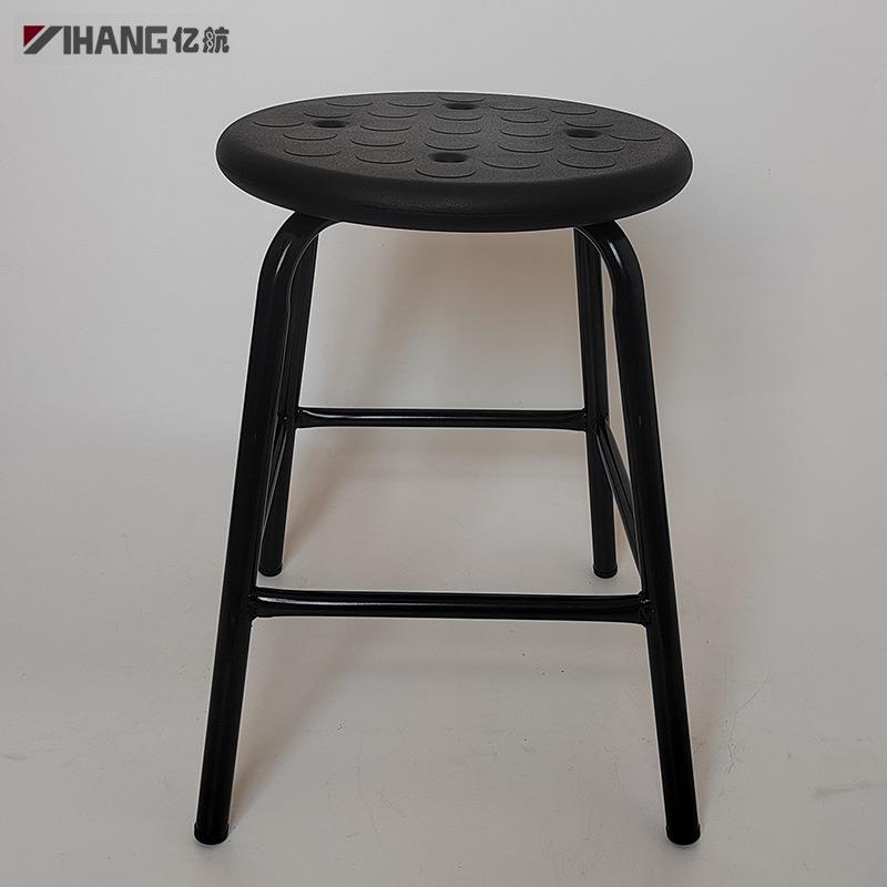 厂家防静电加固四脚圆凳子工厂车间钢管塑料防滑耐磨工作圆椅