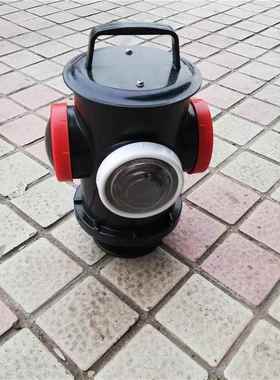 充电式铁路信号灯HJCD-6转辙器标志灯道岔蓝黄脱轨器指示灯