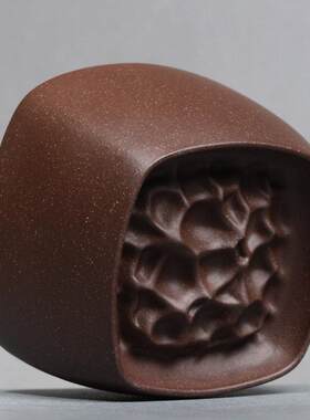 宜兴原矿紫玉金砂紫砂杯太湖石主人杯单杯大容量茶杯精品品茗杯