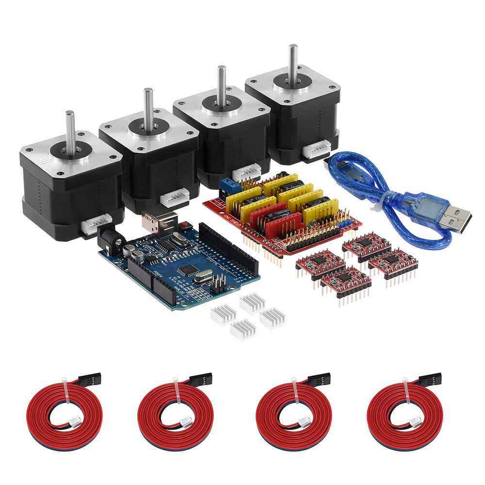 3D打印机配件CNCV3+UNOR3改进版+A4988驱动器+步进电机
