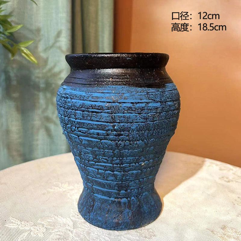 高花瓶插花长枝干花新款设计器皿玫瑰艺术饰品感高级时尚禅意鲜花图片