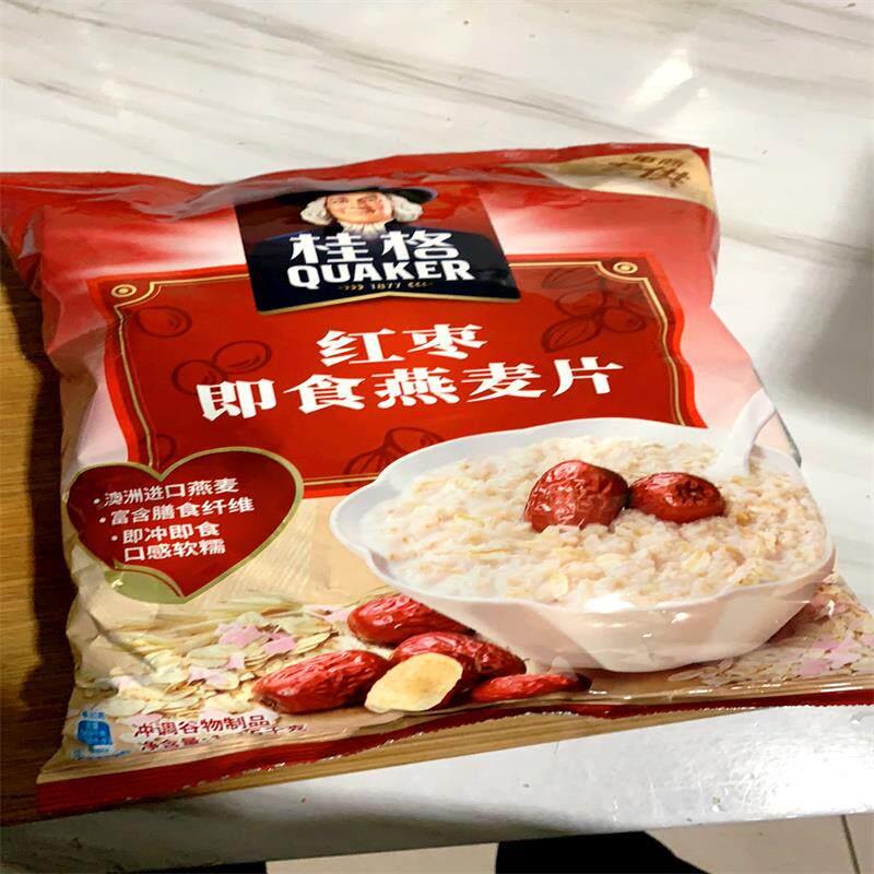 新日期 桂格红枣即食燕麦片1.15千克早餐食品代餐营养
