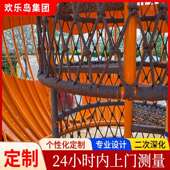 小区售楼部大型不锈钢滑梯小区景区户外无动力非标儿童游乐设备