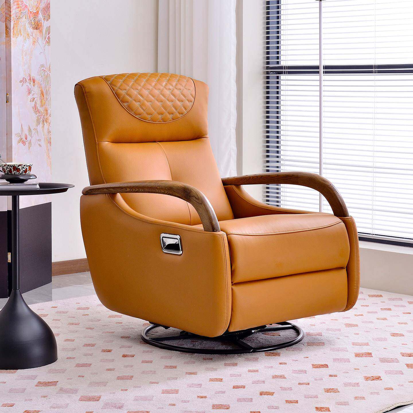 头等太空舱单人沙发真皮电动功能懒人摇摇椅客厅阳台懒人沙发躺椅