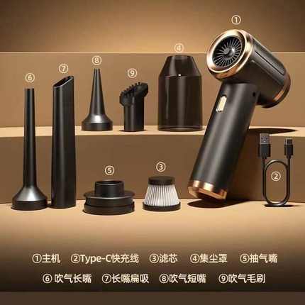 新款无线车载吸尘器吸力大车内车用手持小型汽车家用两用机批发
