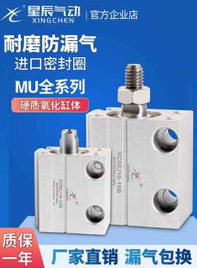 星展多位置安装小气缸MU8/10/12/16/20X4X6X8X10X15X20X25X30S/SB