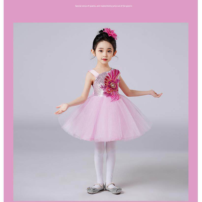 正品儿童演出服公六主纱裙蓬蓬裙男童朗诵合唱儿女服一幼园舞蹈表