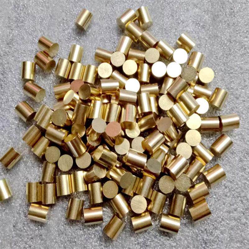 定制切割黄铜圆棒紫铜实心铜柱铜销钉2.5 1.5 2.8 3 4.5 6.35 7mm
