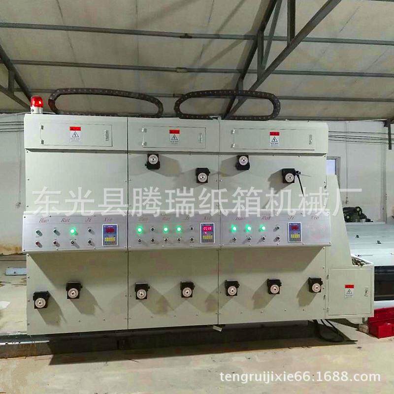厂家供应200型双色开槽机大滚筒印刷开槽机大纸箱家具箱