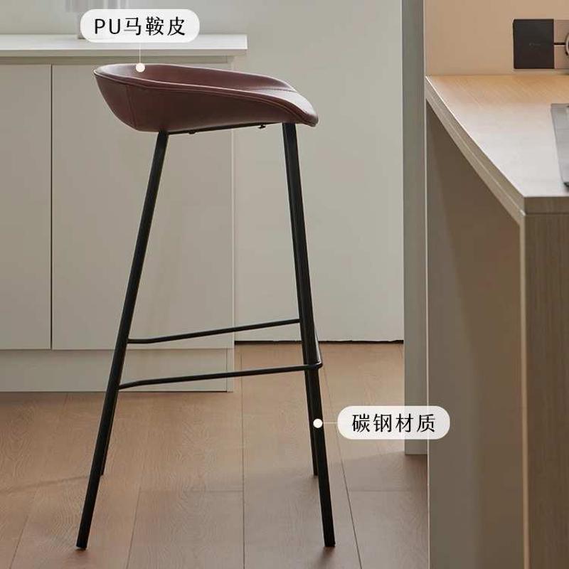 现代简约家用高脚凳户外酒吧椅北欧吧台椅网红塑料高椅子吧台凳子