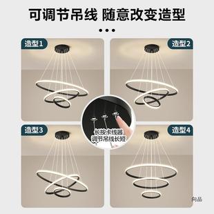 楼loft复式 楼吊灯别墅挑空梯间客厅大灯餐主厅卧室灯现代约简528